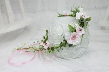 Свадебный венок для причастия, цветочное украшение для волос