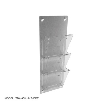 ORGANIZER na Ulotki A5 x3 kieszeń z plexi + dibond