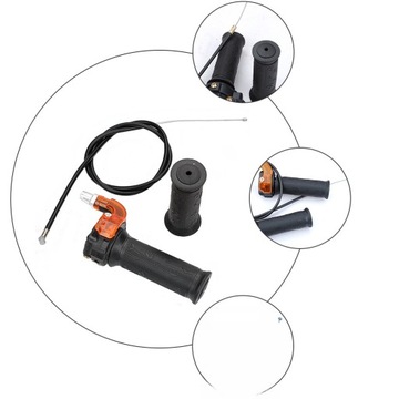 1 ZESTAW UCHWYTÓW UCHWYTU PRZYSPIESZENIA PRZEPUSTNICY I ZESTAW ZGIĘTYCH KABLI DO 49CC