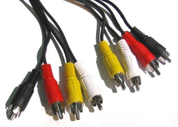 Przyłącze kabel RCA/RCA X4 2,4m-2,5m