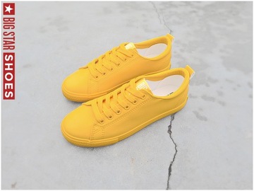 Trampki Big Star żółte damskie buty HH274142 37