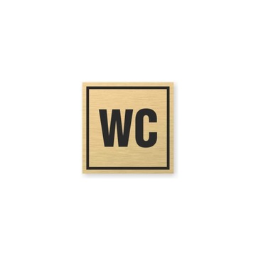 Tabliczka złota z taśmą OPZ-117 WC TOALETA