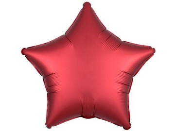 Balon foliowy czerwona gwiazdka 18