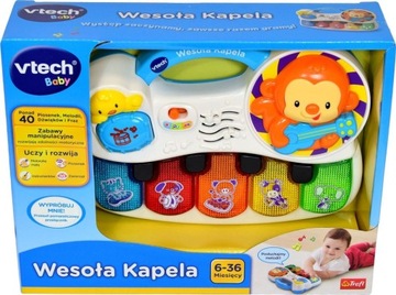 PIANINKO WESOŁA KAPELA ZWIERZĘTA DŹWIĘKI PL VTECH