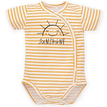 Body Summer Nice Day w paski żółte 56