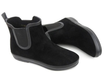 ЖЕНСКИЕ РЕЗЮМЕ БОТИНКИ POTOCKI 36063 ЧЕРНАЯ ЗАМША