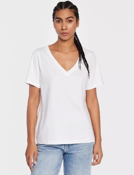 Calvin Klein T-Shirt Smooth K20K205338 Biały Regular Fit koszulka r. L