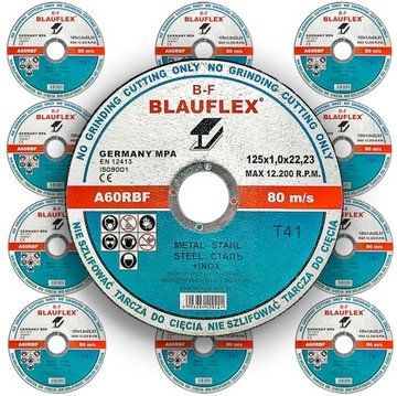 TARCZA DO CIĘCIA METALU I STALI NIERDZEWNEJ 125x1,0 BLAUFLEX