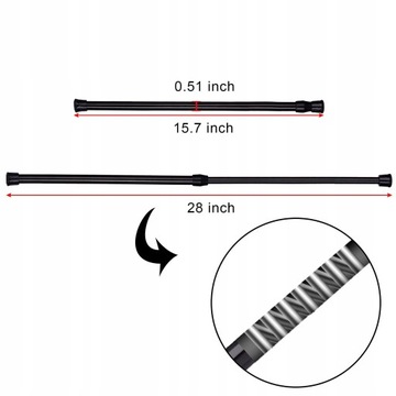 ТЕЛЕСКОПИЧЕСКИЕ стержни, ВЫДВИЖНЫЕ ЗАЖИМНЫЕ стержни