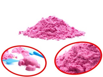 PIASEK KINETYCZNY 1KG W WORECZKU RÓŻOWY