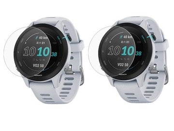2x MOCNE SZKŁO HARTOWANE 9H DO GARMIN FORERUNNER 255 - ZESTAW