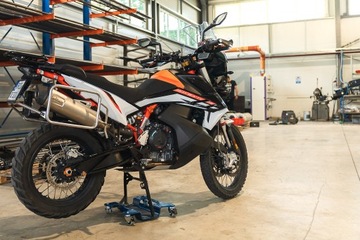 Wózek motocyklowy platforma manewrowa rolki pod motor udźwig 300 kg