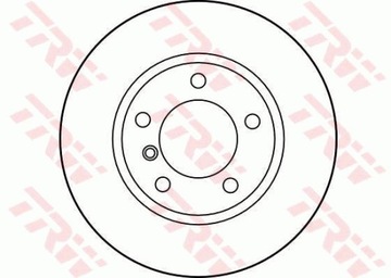 TRW TARCZE HAMULCOWE PRZÓD BMW E36 E46 Z3 Z4 PRZED
