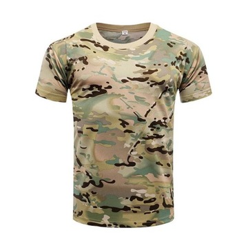 T-shirt męski moro MaxiGroup Koszulka Wojskowa Multicam rozmiar XL