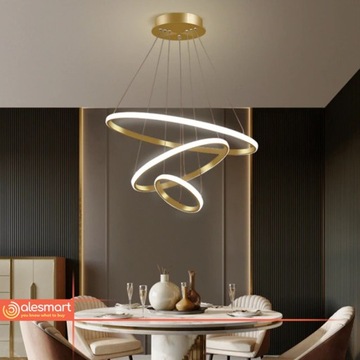 Lampa wisząca LED 20+40+60 76W Zewnętrzny 3 RING