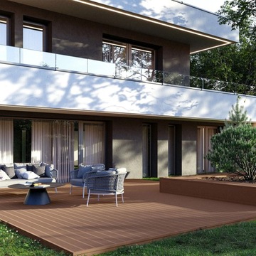 Deska kompozytowa Teak Bergdeck Pure tarasowa szczotkowana 240x15x2,5 brąz