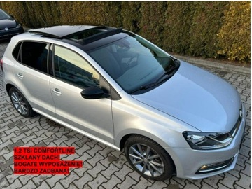 Volkswagen Polo V Hatchback 3d Facelifting 1.2 TSI BlueMotion Technology 90KM 2014 Volkswagen Polo Comfortline,szklany dach,zadbana!