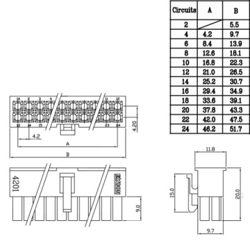 24-контактный разъем Mini-Fit