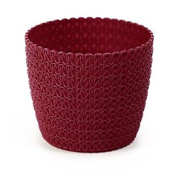 Цветочный горшок Магнолия Джерси, диаметр 190 мм, ламели белые