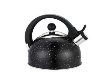 CZAJNIK GWIZDEK INDUKCJA GAZ 1,6L MARMUREK CZARNY