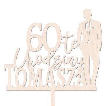 TOPPER NAPIS TORT MĘŻCZYZNA GARNITUR MAN CHŁOPAK