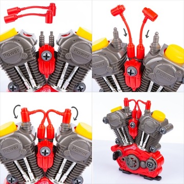 SILNIK DO SKRĘCANIA ROZKRĘCANIA DLA DZIECI MAŁY MECHANIK MAJSTERKOWICZ