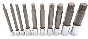 НАБОР НАСАДОК TORX С НАРУЖНЫМИ ШПИНКАМИ M4-M18 ДЛИННЫЕ 1/4