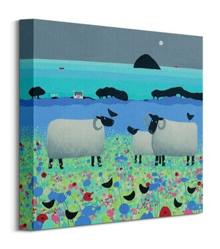 Obraz Ailsa Black Fleecies in Flowers 30x30 cm