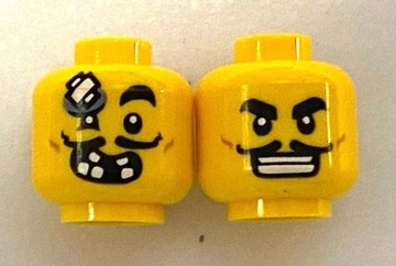 LEGO Yellow Główka Facet z wąsami 3626cpb2900