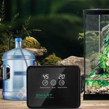 УВЛАЖНИТЕЛЬ ДЛЯ РЕПТИЛИЙ УВЛАЖНИТЕЛЬ ДЛЯ ТЕРРАРИУМА 2 РЕГУЛИРУЕМЫЕ НАСАДКИ 360°