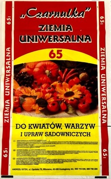 ZIEMIA UNIWERSALNA DO KWIATÓW WARZYW OGRODOWA podłoże 65l Z NAWOZEM