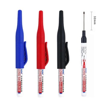 4Pcs/Set 30mm Deep Hole Long Nib Head Markers For Metal Perforating Pen
