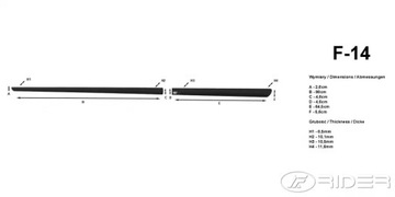 Ford Focus Mk III + FL 2011-18 боковые молдинги универсал