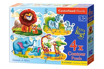 CASTOR PUZZLE 8-12-15-20 ANIMALS OF AFRICA