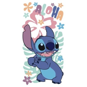 Полотенце пляжное Stich быстросохнущее Lilo I Stitch Aloha 70х140