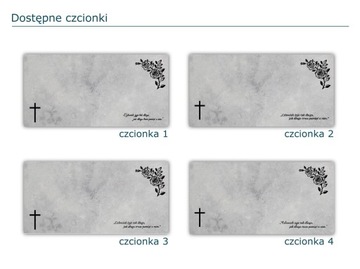 SZKLANA PODSTAWKA POD ZNICZE 60x20cm 498c + napis