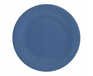 TALERZE PAPIEROWE GRANATOWE 6 SZT 18CM