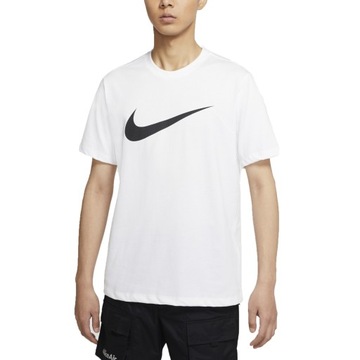 T-shirt biały z logo Nike M