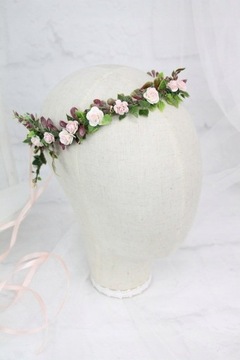 Свадебный венок для причастия, розы, украшение для волос
