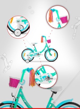 ДЕТСКИЙ ВЕЛОСИПЕД 14 ДЮЙМОВ TABOU MINI ДЛЯ ДЕВОЧКИ, ОЧЕНЬ ЛЕГКИЙ