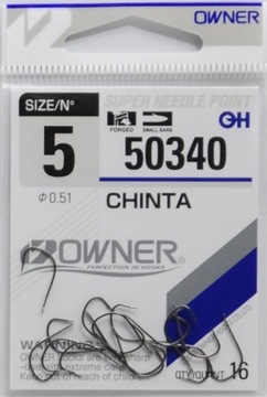 Nr 5 Haczyki 50340 OWNER CHINTA HACZYK CZARNY