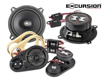 Excursion SX-5.3C Zestaw głośników samochodowych system 3drożny 13cm 130mm