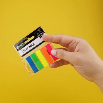 Zakładki index.PET 45x12mm/5x25szt 009354 LEVIATAN