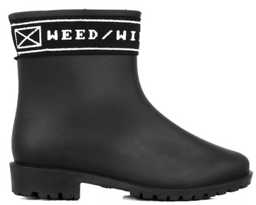 MATT WELLING SOOTS, ЧЕРНЫЕ БОТИНКИ С НАДПИСЬЮ 38