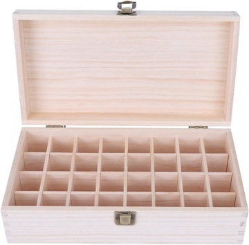 Деревянный контейнер для хранения эфирных масел, 32 сетки, дерево.