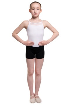 СПОРТИВНЫЕ ШОРТЫ ДЛЯ ДЕВОЧЕК ЧЕРНЫЕ 122/128