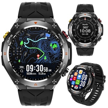 SMARTWATCH WENOM GPS Menu PL Sport Watch WODOODPORNY Krokomierz PULSOMETR