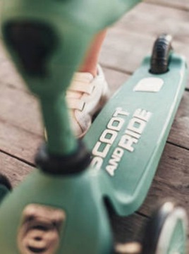 2в1 SCOOT & RIDE Highwaykick 1 катание и самокат, для детей 1–5 лет Forest