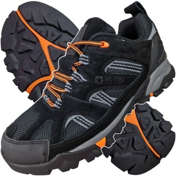 Buty Męskie lekkie sportowe trekkingowe czarne Big Star KK174062 44