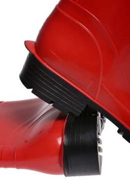 БОТИНКИ ЖЕНСКИЕ РЕЗИНОВЫЕ ПОЛЬСКИЕ красные 36